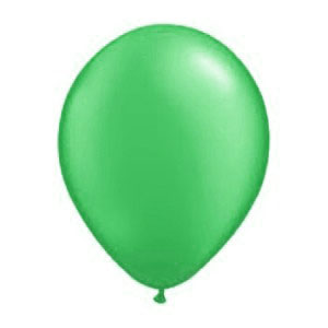 10 בלונים בצבע ירוק- ללא ניפוח