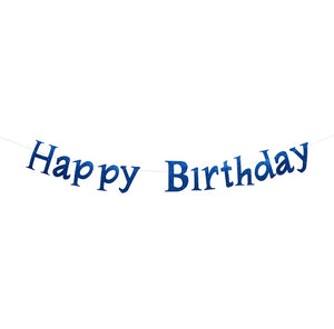 שרשרת Happy Birthady כחול