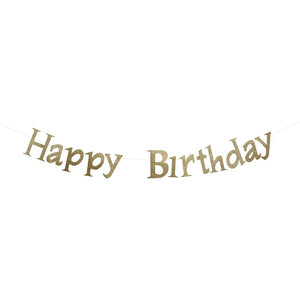 שרשרת Happy Birthday זהב