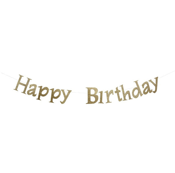 שרשרת Happy Birthday זהב
