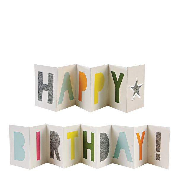 כרטיס ברכה נפתח happy birthday - meri meri