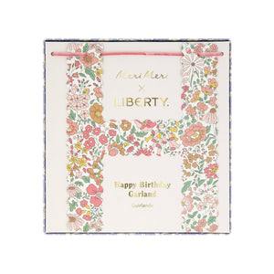 גרלנדת Happy Birthday פרחונית Liberty - Meri Meri