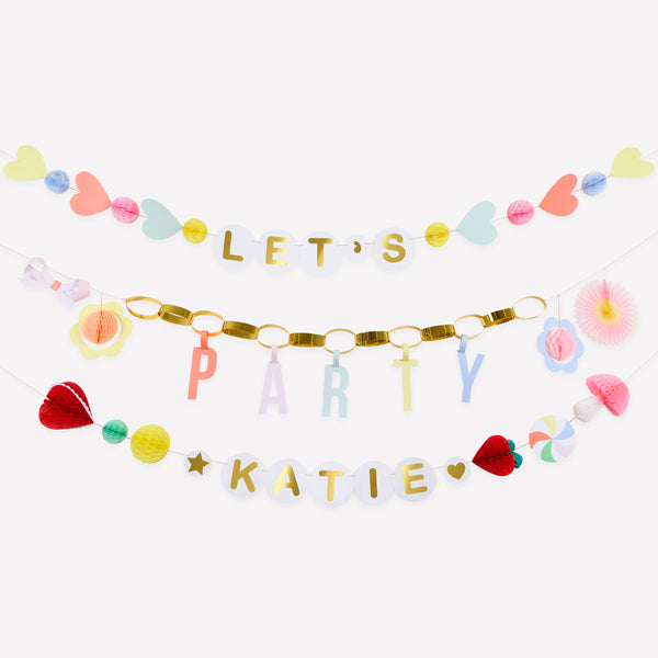 סט גרלנדות Charm Party Meri Meri