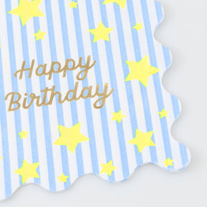 מפיות קטנות כוכב צבעוני Happy Birthday - Meri Meri