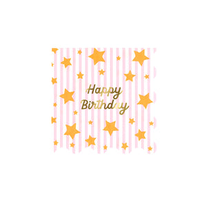 מפיות קטנות כוכב צבעוני Happy Birthday - Meri Meri