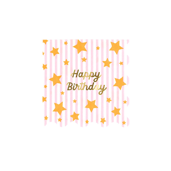 מפיות קטנות כוכב צבעוני Happy Birthday - Meri Meri