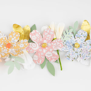 גרלנדת פרחי נייר Liberty - Meri Meri