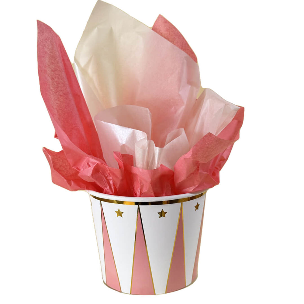 דלי משולשים ורודים הטבעות זהב