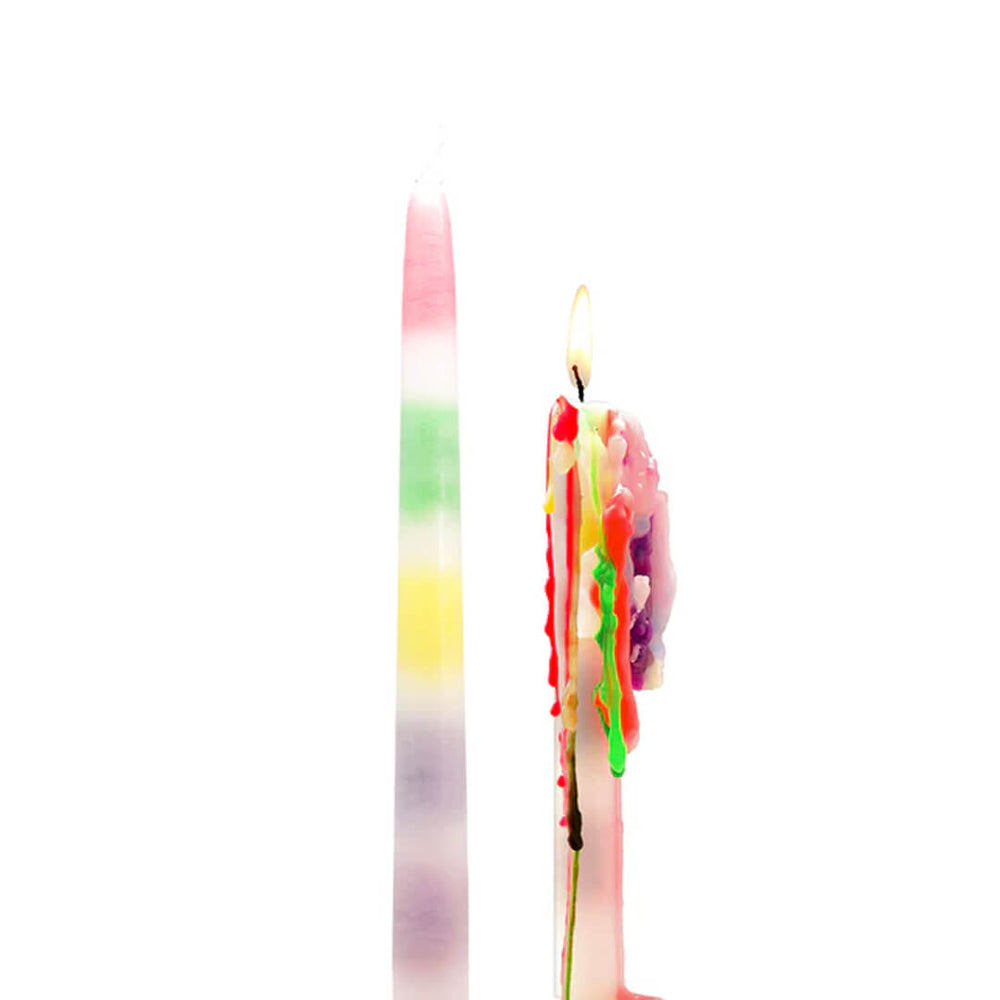 זוג נרות בוכים צבעוניים