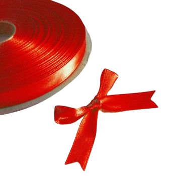 גליל סרט סאטן אדום עובי 1 ס"מ