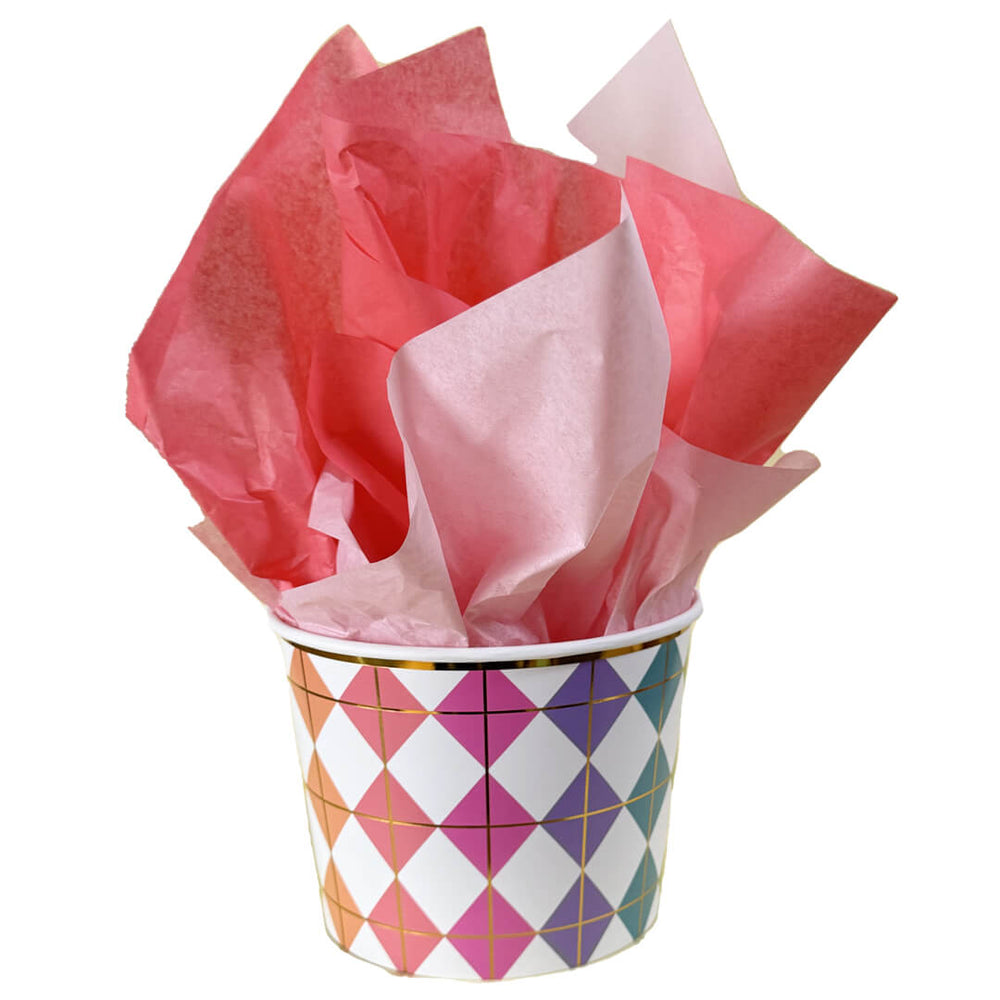 דלי מעויינים צבעוניים הטבעות זהב