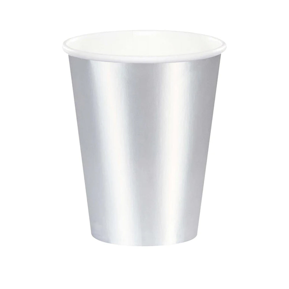 יחידות 20 כוסות נייר כסף