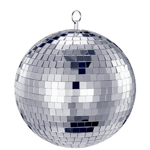כדור דיסקו כסוף קוטר 20 ס״מ