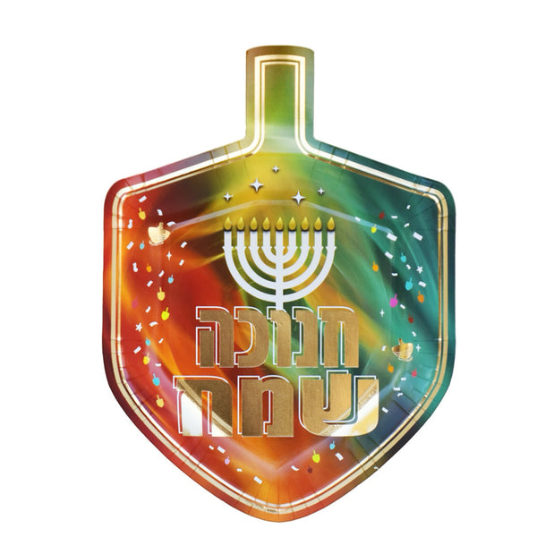 צלחות נייר בצורת סביבון