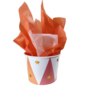 דלי משולשים צבעוניים הטבעות זהב