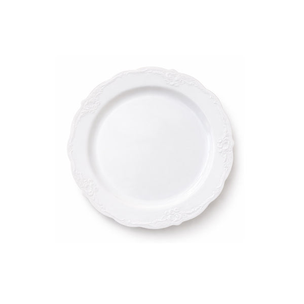 צלחות וינטאג׳ לבנות קטנות