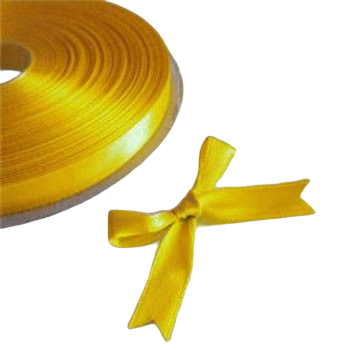 גליל סרט סאטן צהוב עובי 1 ס"מ
