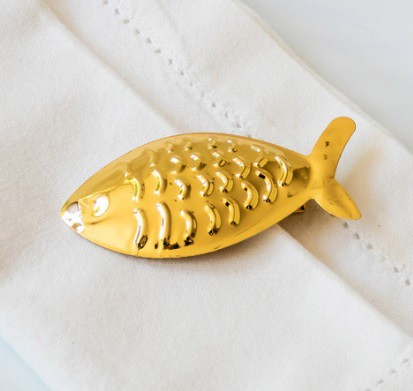 חבק למפית קליפס דג זהב