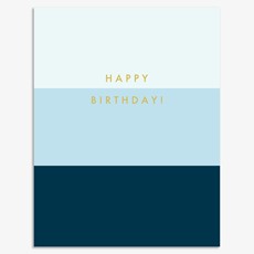 כרטיס ברכה יום הולדת - גווני כחול