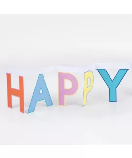  כרטיס ברכה גרלנדת happy birthday - Meri Meri 
