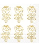 מפיות מרימקו- פרח זהב רקע לבן