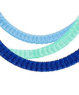 שלישית קישוטי כוורת בצבעי כחול  - meri meri