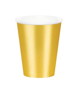 כוסות נייר זהב מטאלי