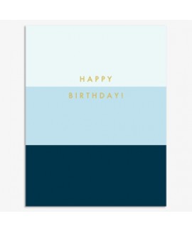 כרטיס ברכה יום הולדת - גווני כחול