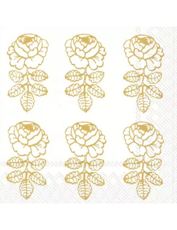 מפיות מרימקו- פרח זהב רקע לבן