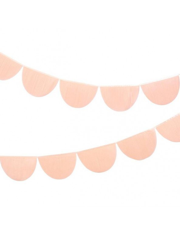 גרילנדת עיגולים בצבע פיץ' - Meri Meri