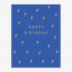 כרטיס ברכה יום הולדת - ברקים רקע כחול