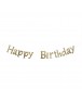 שרשרת יום הולדת שמח, יום הולדת, קישוטים ליום הולדת, קישוטים למסיבה, קישוט, אווירה, יום הולדת Happy Birthday, שרשרת Happy Birthday זהב 
