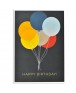 כרטיס ברכה יום הולדת - בלונים צבעוניים